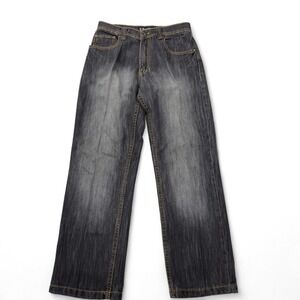 Southpole Mens Black Denim Jeans Mens 30 x‎ 30 Baggy Vintage Y2K Straight